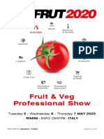Fruit & Veg Professional Show: Tuesday 5 - Wednesday 6 - Thursday 7 MAY 2020