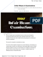 28 Essay On Unfair Means in Examinations - The College Study PDF