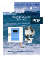 Deckma OMD2005 Bilge Alarm Oil Content Meter Specs USCG COA2015 Mackay HR LTR