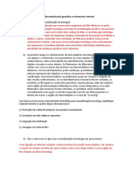 Respostas Exercícios de Revisão - Recombinação Genética e Elementos Móveis