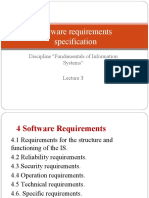 Software Requirements Specification: Discipline "Fundamentals of Information Systems"