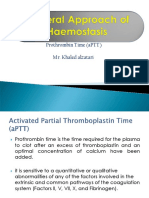 Prothrombin Time (aPTT) Mr. Khaled Alzatari