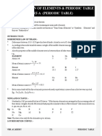 Classification of Elements & Periodic Table Part-A (Periodic Table)