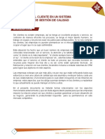 el cliente en un sistema de gestion de calidad