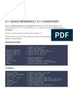 C++ Quick Reference / C++ Cheatsheet: Preprocessor