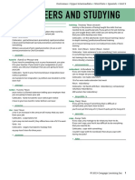 Outcomes - Upper Intermediate - Word Lists - Spanish - U9 PDF