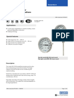 Bimetal Thermometer For Industrial Applications Models A52, R52