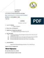 Michele Delucia/Mna: East Haven Public Schools Virtual Special Meeting Location: Zoom Online Platform