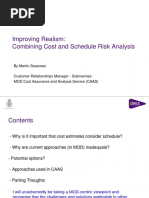 Improving Realism Combining Cost and Schedule Risk Analysis - Martin Seasman, CAAS PDF