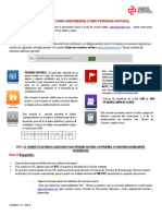 Guía para La Matricula de Persona Natural PDF