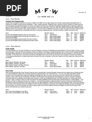 Mfw November Portfolio Update Pdf Champagne Viticulture