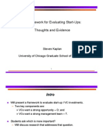 VC Framework Evaluating Start Ups Kaplan