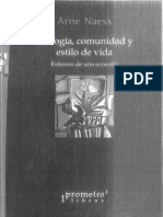 Arne Naess - Ecología, Comunidad y Estilo de Vida PDF
