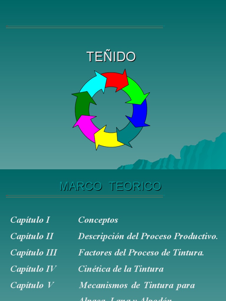 Proceso de Teñido | PDF | Sal (química) | Tintura