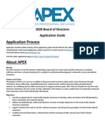 Application Process: 2020 Board of Directors Application Guide