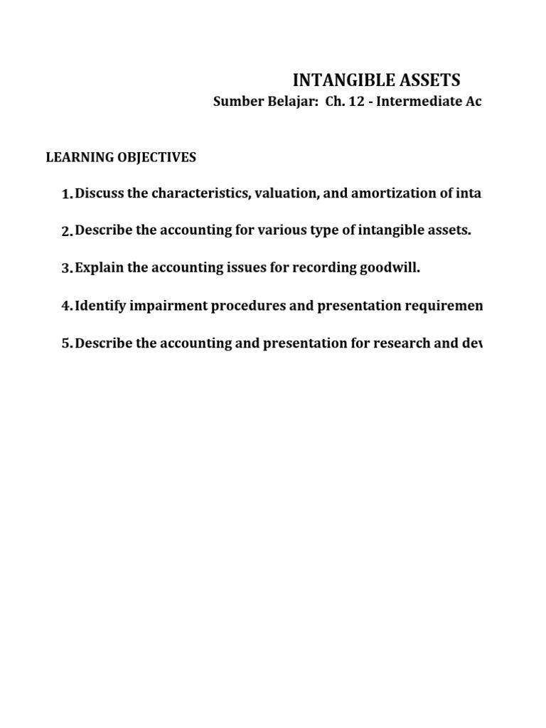 Tugas Intangible Asset | PDF | Goodwill (Accounting) | Intangible Asset