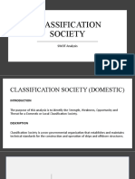 Classification Society: SWOT Analysis