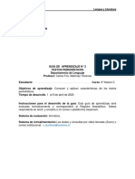 Lengua y Literatura Guía #2 8° C PDF