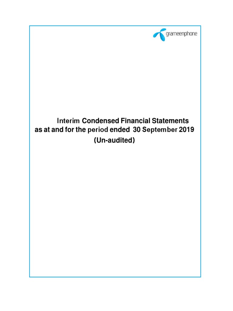Q319 Un-Audited Financial Statements For IR | PDF | Lease ...
