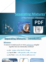 Separating Mixtures': 1 Year Science - Chemistry