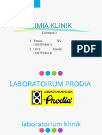 Kimia Klinik Laboratorium Klinik Kel 3 Fa1