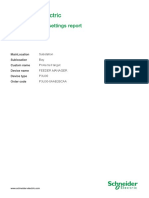 Schneider Electric: Easergy P3U30 Settings Report