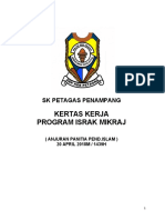 KERTAS KERJA SAMBUTAN ISRAK MIKRAJ 2020