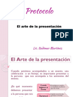 Protocolo El Arte de La Presentacion