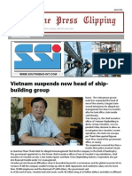 Maritime Press Clipping: Vietnam Suspends New Head of Ship-Building Group