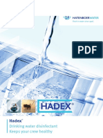 Hadex: Drinking Water Disinfectant Keeps Your Crew Healthy