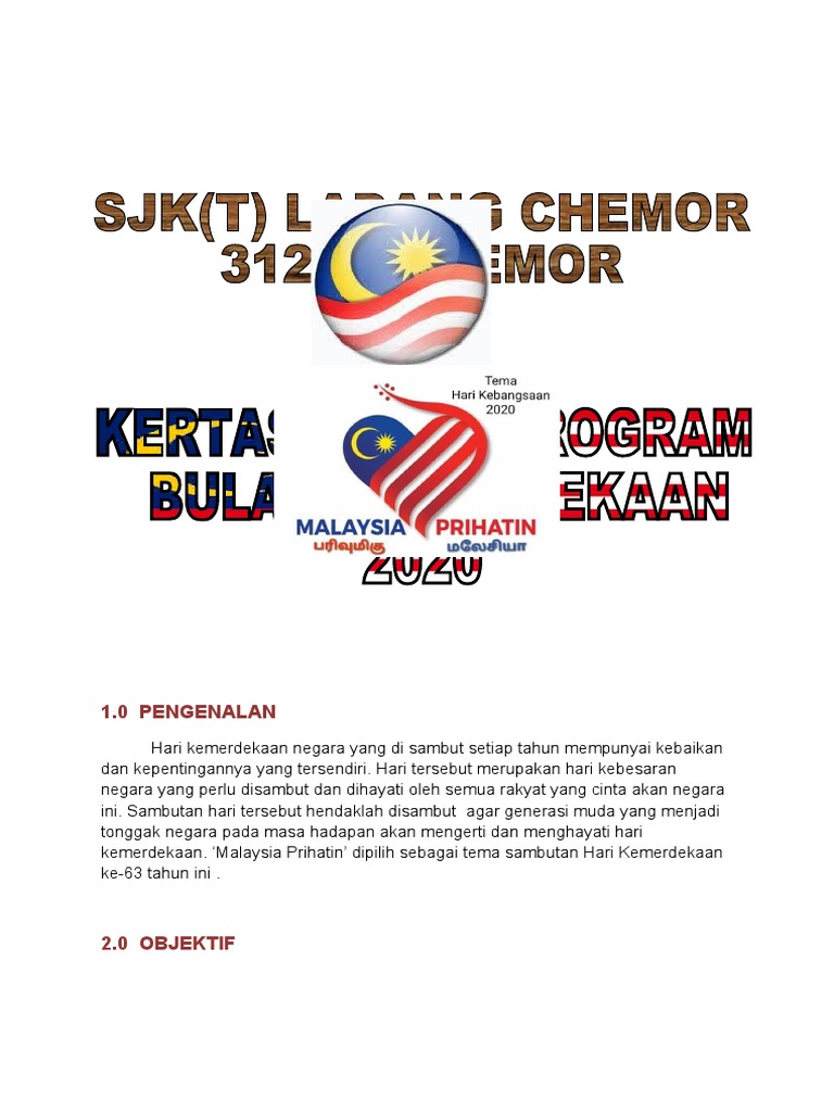 Kertas Kerja Program Bulan Kemerdekaan 2020 Pdf