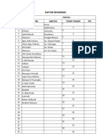 Daftar Hadir