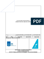 Calculation and Technical Spesification