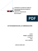 Actos basicos de la comunicacion