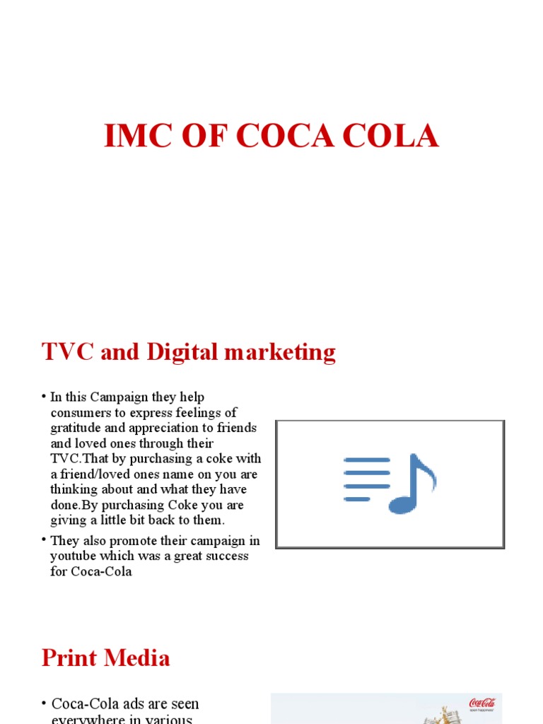 An Integrated Marketing Communications Analysis of Coca-Cola's Global ...