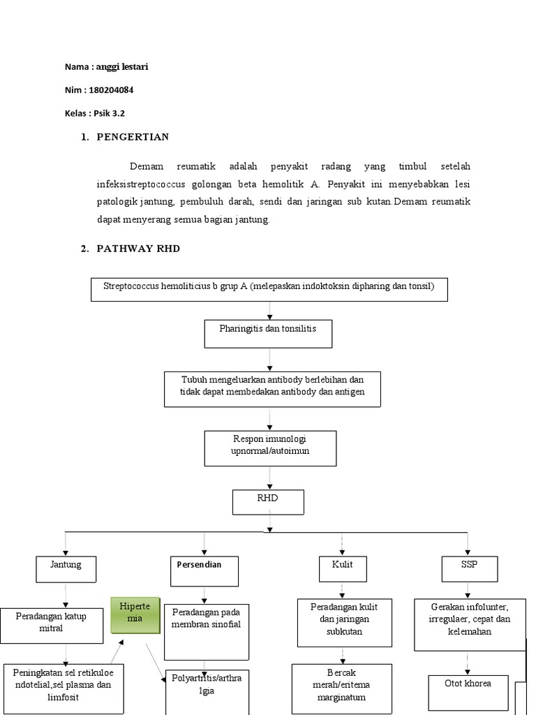 Patofisiologi Demam Rematik pada Anak | PDF