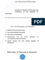 Indonesian Educational Philosophy Summary