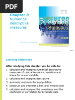 Numerical Descriptive Measures: Powerpoint To Accompany