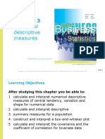 Numerical Descriptive Measures: Powerpoint To Accompany