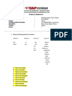 Trabajo Semana 05 Nombre Y Apellido: Codigo: Filial: Correo Institucional: Docente: Curso: Ciclo