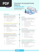 AIHR - Talent Acquisition Skills Checklist