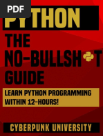 Python The No Bullsht Guide