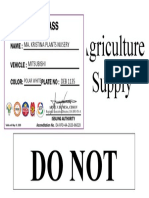 Agriculture Supply M