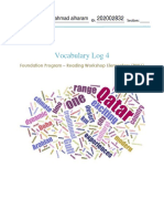R001 Vocab Log 4 - Fillable PDF