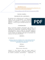 Decreto 2635 Materiales Peligrosos Venezuela