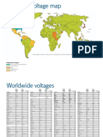 00 Worldwide Voltage Map