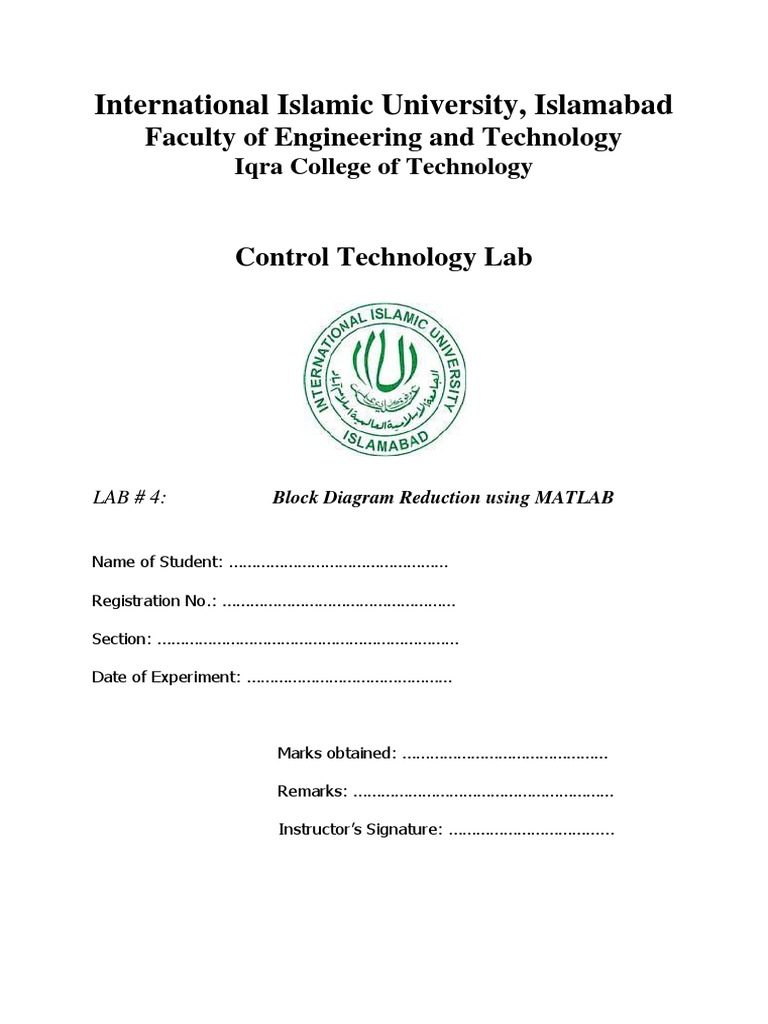 Lab 04 PDF | PDF | Control Theory | Matlab