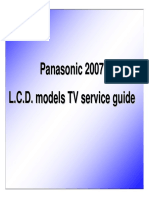 Panasonic 2007 LCD Models TV Service Guide