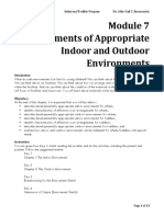 Module 7 Elements of Appropriate Indoor and Outdoor Environments PDF