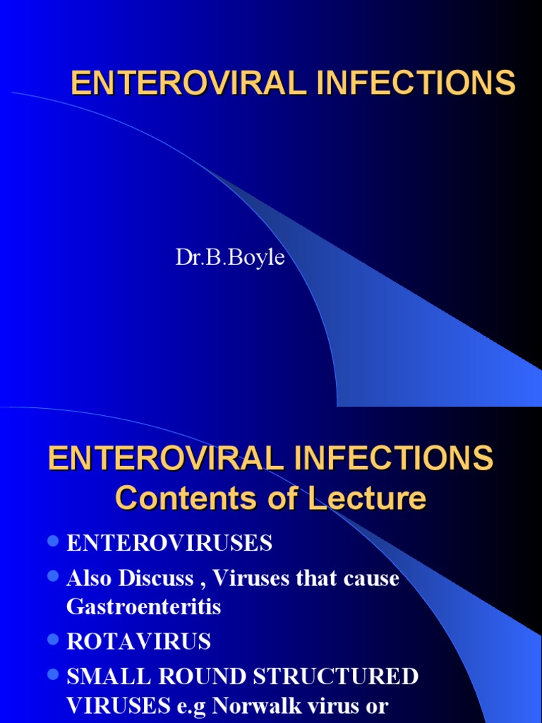 Enteroviral Infections Overview | PDF | Virus | Infection